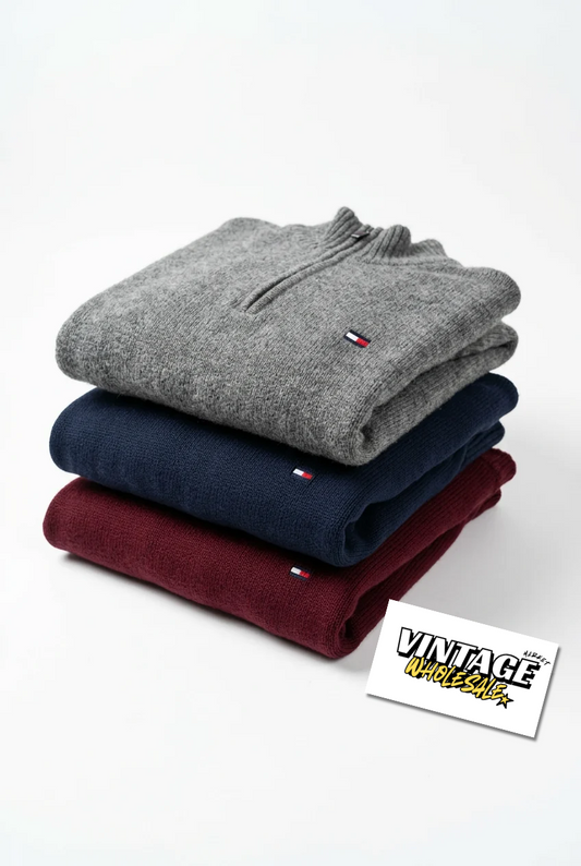 Vintage Tommy Hilfiger resellen: 3 sweaters, tot x4 marge