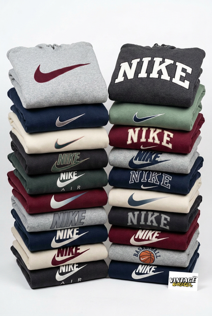 Premium Vintage Nike Sweaters en Hoodies – 20 Stuks