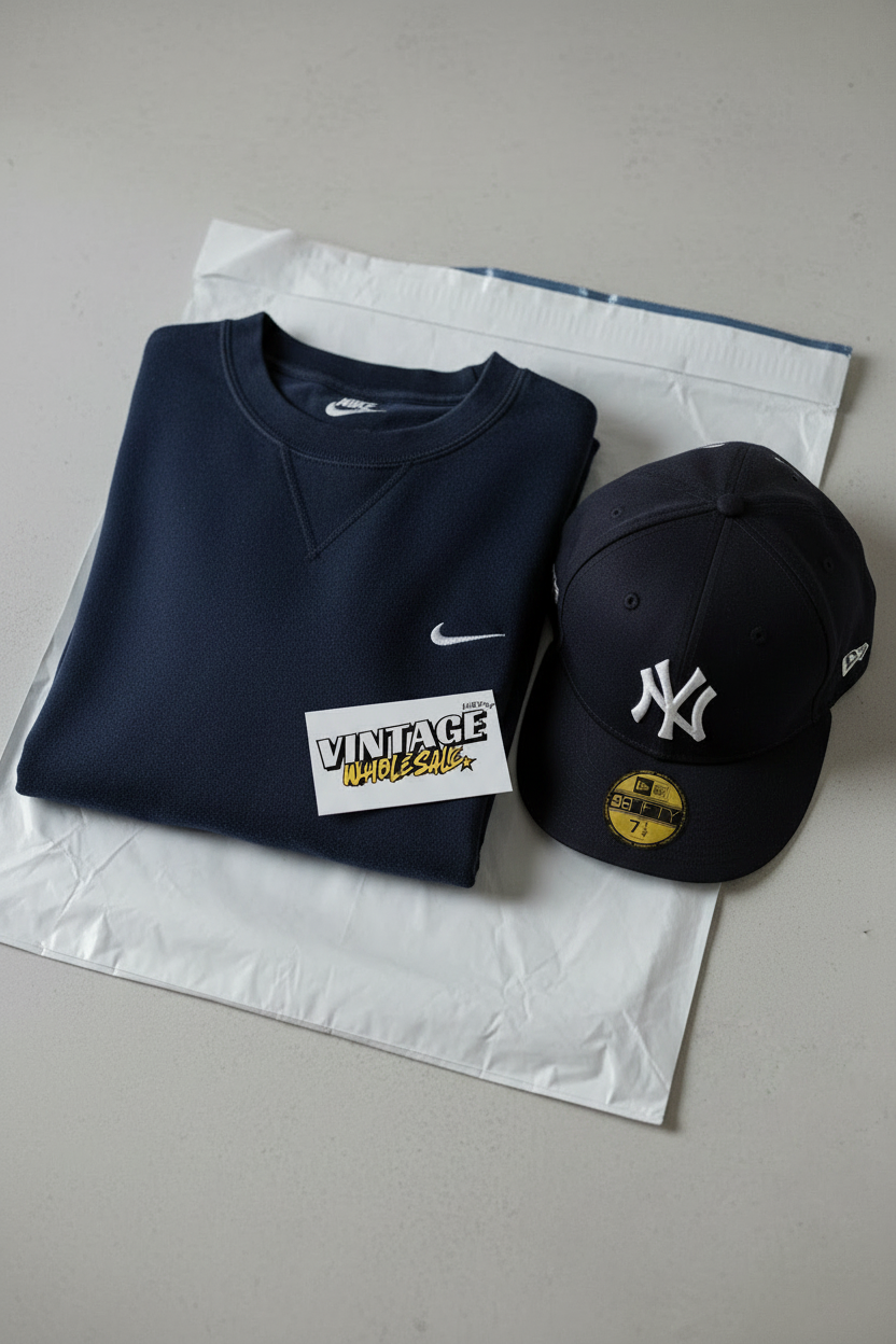 Nike sweater + Yankees cap